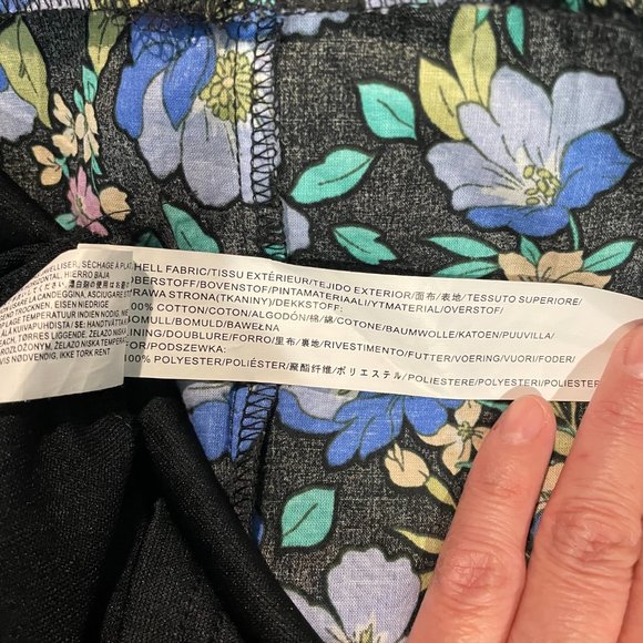 MOON RIVER Woven Printed Dress With Tied Straps Size M - Picture 11 of 11